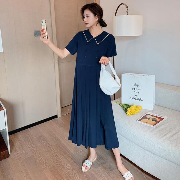 5927# summer korean fashion maternity long dress elegant a line slim waist loose clothes for pregnant women casual pregnancy dresses, White
5927# summer korean fashion maternity long dress elegant a line slim waist loose clothes for pregnant women casual pregnancy dresses, White