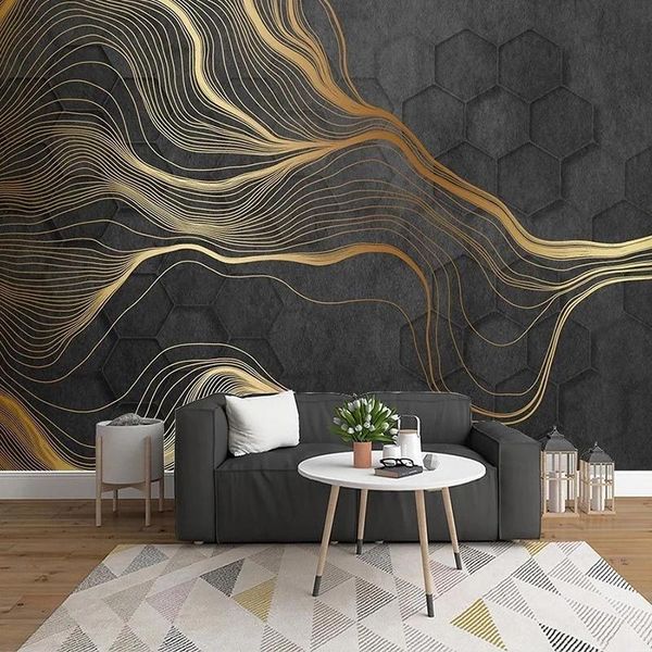 wallpapers custom geometric pattern abstract golden lines art murals el bedroom living room sofa tv background self adhesive
wallpapers custom geometric pattern abstract golden lines art murals el bedroom living room sofa tv background self adhesive