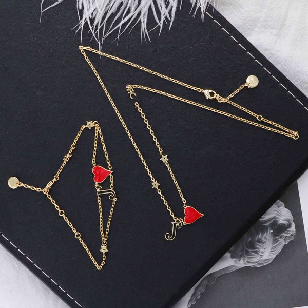 display d dijia red little love necklace bracelet valentine's day exclusive small luxury day gift, Silver
display d dijia red little love necklace bracelet valentine's day exclusive small luxury day gift, Silver