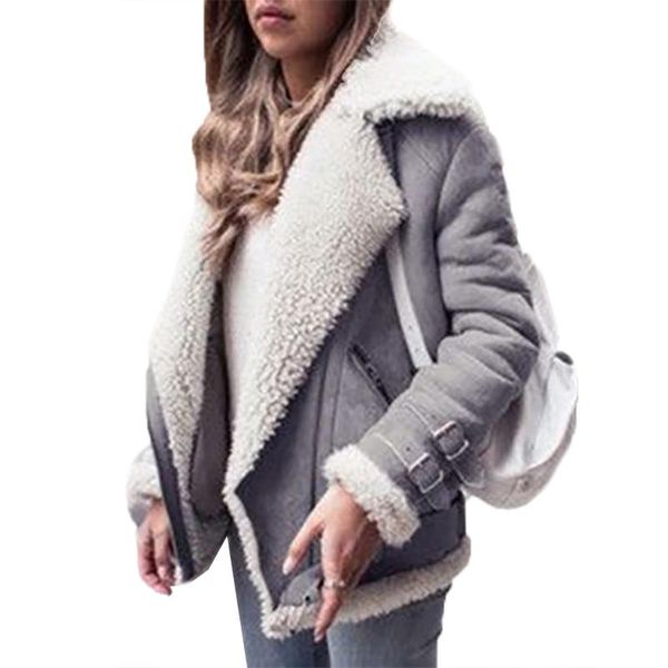 women's jackets fashion clothes women lambswool coat biker lapel winter warm parker jacket long sleeve solid zipper outwear casual slim, Black;brown
women's jackets fashion clothes women lambswool coat biker lapel winter warm parker jacket long sleeve solid zipper outwear casual slim, Black;brown