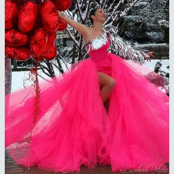 casual dresses pink mermaid prom gowns with puff tulle detachable train elegant one shoulder silver tassel women party, Black;gray
casual dresses pink mermaid prom gowns with puff tulle detachable train elegant one shoulder silver tassel women party, Black;gray