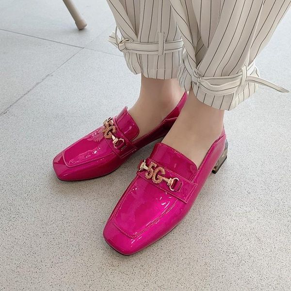 dress shoes womens low heel patent leather 5g rhinestones decor loafer square toe casual slip on ol career fashion 2colors f28, Black
dress shoes womens low heel patent leather 5g rhinestones decor loafer square toe casual slip on ol career fashion 2colors f28, Black