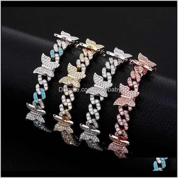 drop delivery 2021 women bracelet hip hop designer jewelry diamond tennis bracelets iced out butterfly chain charm bangle sier gold luxury f, Golden;silver
drop delivery 2021 women bracelet hip hop designer jewelry diamond tennis bracelets iced out butterfly chain charm bangle sier gold luxury f, Golden;silver