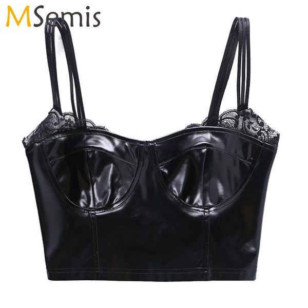 bras sets womens pu leather lace vest gothic backless crop black patchwork shoulder straps corset erotic streetwear, Red;black
bras sets womens pu leather lace vest gothic backless crop black patchwork shoulder straps corset erotic streetwear, Red;black