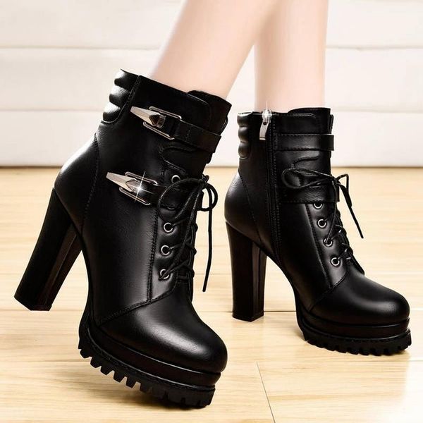 boots spring winter women pumps lace-up european ladies shoes pu heels fast delivery rtg67, Black
boots spring winter women pumps lace-up european ladies shoes pu heels fast delivery rtg67, Black