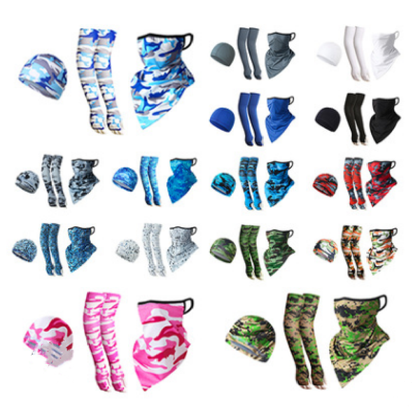 three-piece ice silk sunscreen scarf multi-function magic can be customized milk dust-proof collar outdoor riding fac elbow & knee pads, Black;gray
three-piece ice silk sunscreen scarf multi-function magic can be customized milk dust-proof collar outdoor riding fac elbow & knee pads, Black;gray