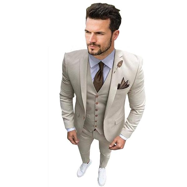 men's suits & blazers suit 3-piece slim blazer jacket vest pants wedding tuxedo for groom, White;black
men's suits & blazers suit 3-piece slim blazer jacket vest pants wedding tuxedo for groom, White;black