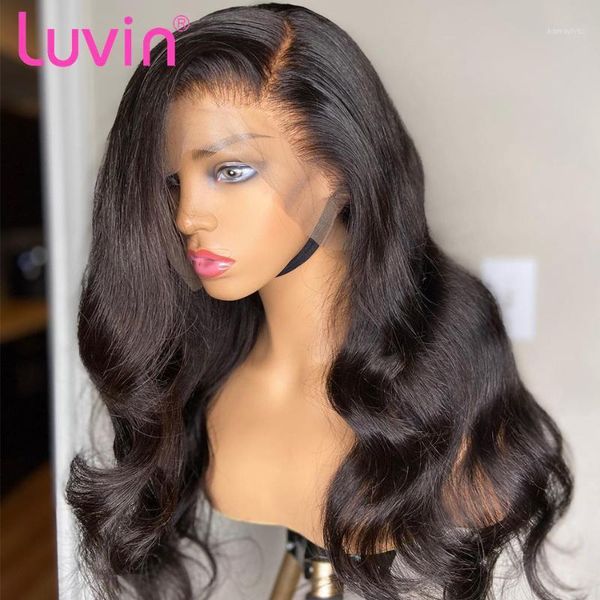 luvin body wave 360 lace frontal wigs 26 28 30 inch pre plucked with baby hair brazilian human 180 density front wig remy1, Black;brown
luvin body wave 360 lace frontal wigs 26 28 30 inch pre plucked with baby hair brazilian human 180 density front wig remy1, Black;brown