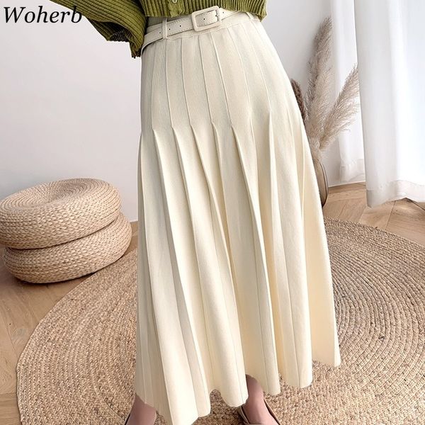 women knitted pleated skirt slim faldas solid color casual a-line skirts chic new autumn winter high waist saia woman 210417, Black
women knitted pleated skirt slim faldas solid color casual a-line skirts chic new autumn winter high waist saia woman 210417, Black