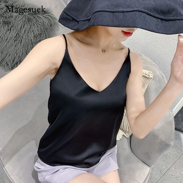 women's blouses & shirts silk camis women satin v neck vest basic tank woman sleeveless solid plus size summer clothes 13694, White
women's blouses & shirts silk camis women satin v neck vest basic tank woman sleeveless solid plus size summer clothes 13694, White