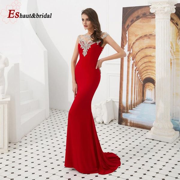party dresses gorgeous o-neck prom 2021 cap sleeves mermaid evening dress red long gown, White;black
party dresses gorgeous o-neck prom 2021 cap sleeves mermaid evening dress red long gown, White;black