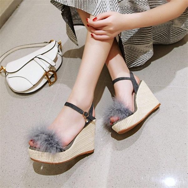 sandals women's sheep anti velvet slope heel 2021 spring and summer round head shallow buckle casual fashion shoes, Black
sandals women's sheep anti velvet slope heel 2021 spring and summer round head shallow buckle casual fashion shoes, Black