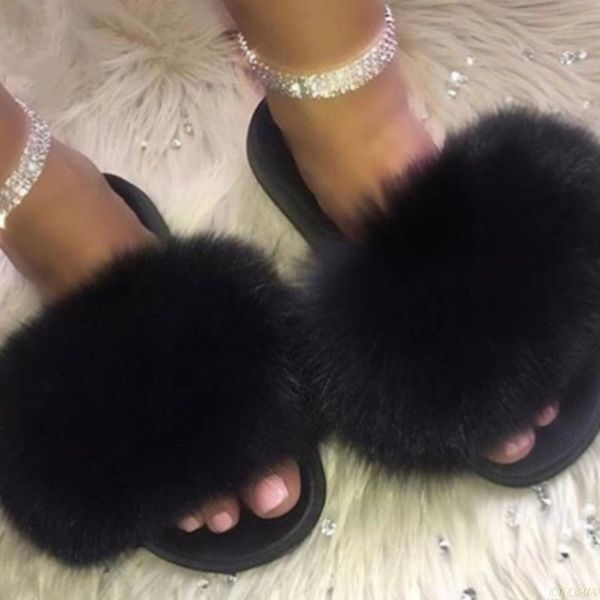women's furry slippers ladies cute plush hair fluffy fur winter warm for women, Black
women's furry slippers ladies cute plush hair fluffy fur winter warm for women, Black