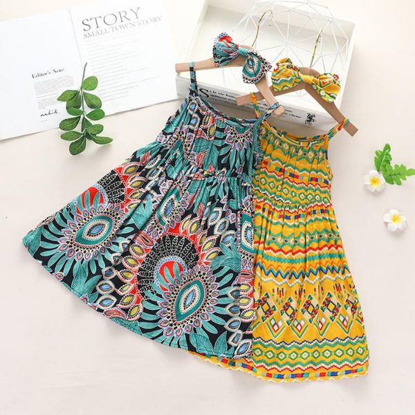 girl's dresses girl summer dress boho sling casual sundress infant outfits kids beach clothing children sleeveless clothes 1-6t, Red;yellow
girl's dresses girl summer dress boho sling casual sundress infant outfits kids beach clothing children sleeveless clothes 1-6t, Red;yellow