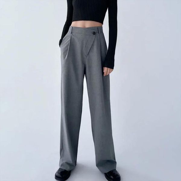 spring high waist and womens capris thin fashion british asymmetric loose casual pants, Black;white
spring high waist and womens capris thin fashion british asymmetric loose casual pants, Black;white