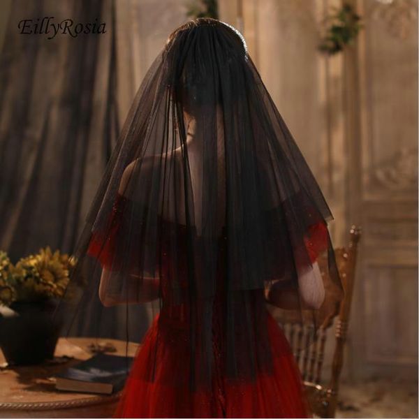 bridal veils two layer black wedding for bride tulle arrival elbow length with comb elegant white accessory
bridal veils two layer black wedding for bride tulle arrival elbow length with comb elegant white accessory