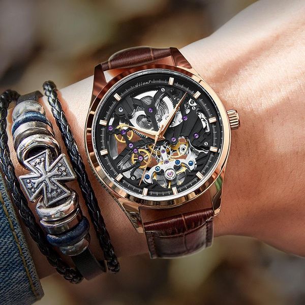 wristwatches ailang al-8607b brand watch men automatic mechanical mens 41mm waterproof luxury tourbillon carving, Slivery;brown
wristwatches ailang al-8607b brand watch men automatic mechanical mens 41mm waterproof luxury tourbillon carving, Slivery;brown