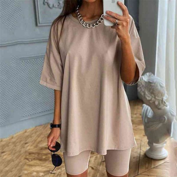 casual solid women's two piece suit including belt color home loose sports fashion leisure summer 2piece set 210508, White
casual solid women's two piece suit including belt color home loose sports fashion leisure summer 2piece set 210508, White