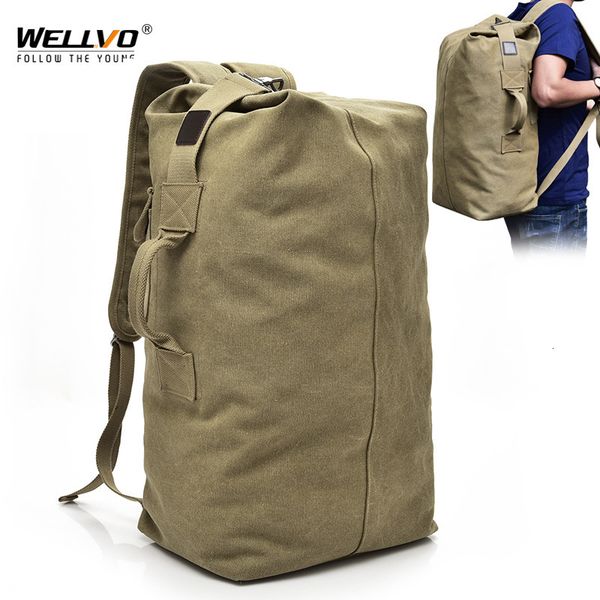 backpack men's canvas backpacks multi-purpose bucket mountaineering travel large shoulder bags men army trip foldable hand bag xa1
backpack men's canvas backpacks multi-purpose bucket mountaineering travel large shoulder bags men army trip foldable hand bag xa1
