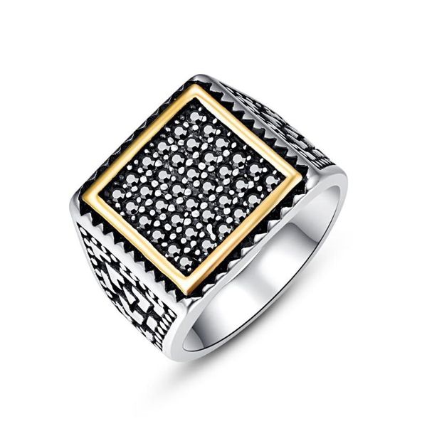 wedding rings arrival men's ring two tone stainless steel vintage black cubic zirconia inlay band anillos, Slivery;golden
wedding rings arrival men's ring two tone stainless steel vintage black cubic zirconia inlay band anillos, Slivery;golden