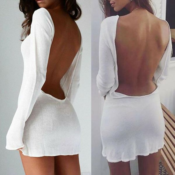 backless white evening party womens dresses elegant long sleeve solid color loose club holiday casual mini, Black;gray
backless white evening party womens dresses elegant long sleeve solid color loose club holiday casual mini, Black;gray