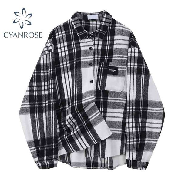 spring thick plaid blouse women long sleeve turn down collar oversized streetwear warm shirt fashion basic harajuku 210515, White
spring thick plaid blouse women long sleeve turn down collar oversized streetwear warm shirt fashion basic harajuku 210515, White