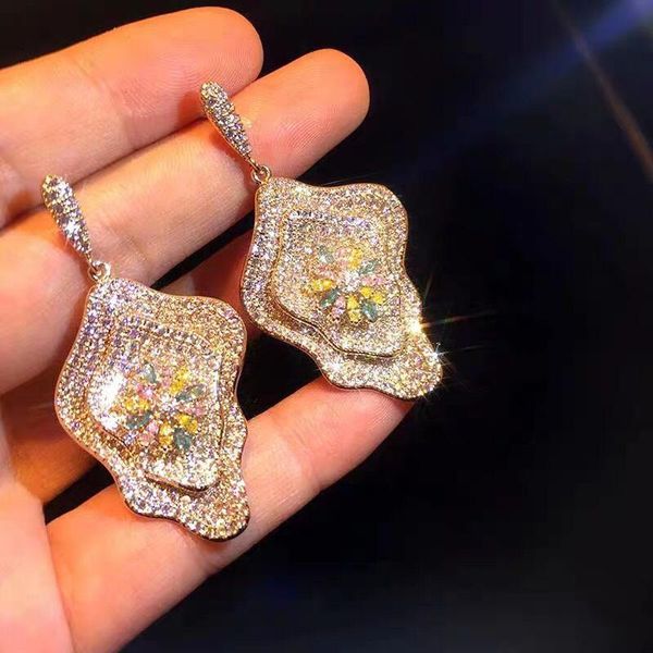 dangle & chandelier bilincolor luxury heavy flower big drop earrings wedding gift pave setting jewelry, Silver
dangle & chandelier bilincolor luxury heavy flower big drop earrings wedding gift pave setting jewelry, Silver