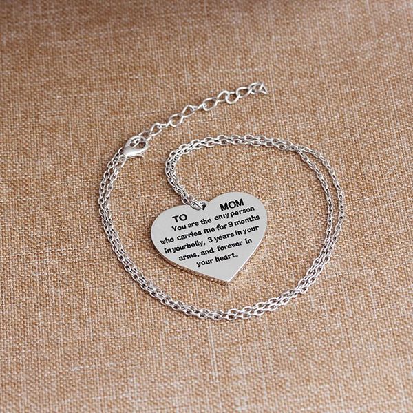 mother day gift to my mom lettering necklace heart shaped pendant clavicle link chain jewelry necklaces, Silver
mother day gift to my mom lettering necklace heart shaped pendant clavicle link chain jewelry necklaces, Silver