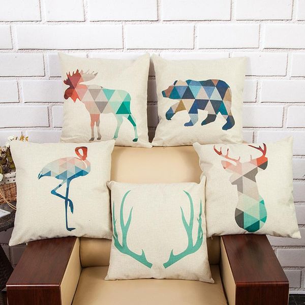 geometric deer bear print cotton linen sofa cushion cover 45x45cm/17.7x17.7'' throw decorative home wedding car seat pillow case c
geometric deer bear print cotton linen sofa cushion cover 45x45cm/17.7x17.7'' throw decorative home wedding car seat pillow case c