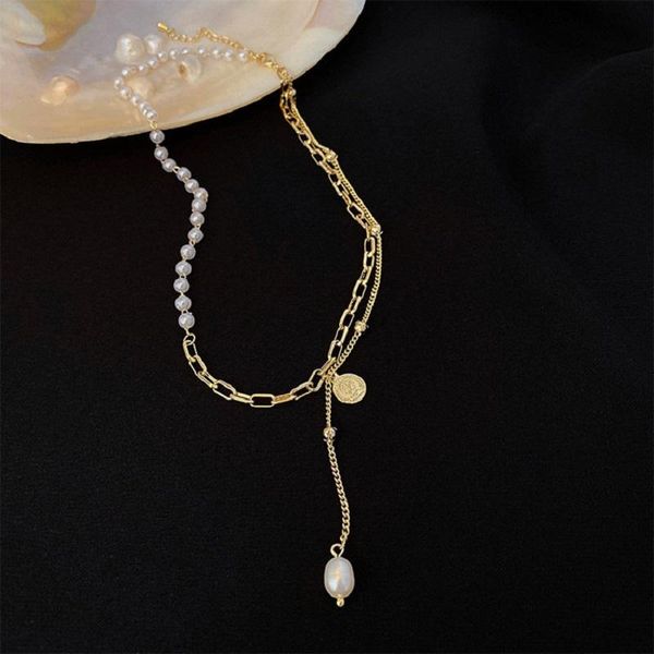 chains european and american pure handwork personality noble temperament natural baroque pearl necklace, Silver
chains european and american pure handwork personality noble temperament natural baroque pearl necklace, Silver