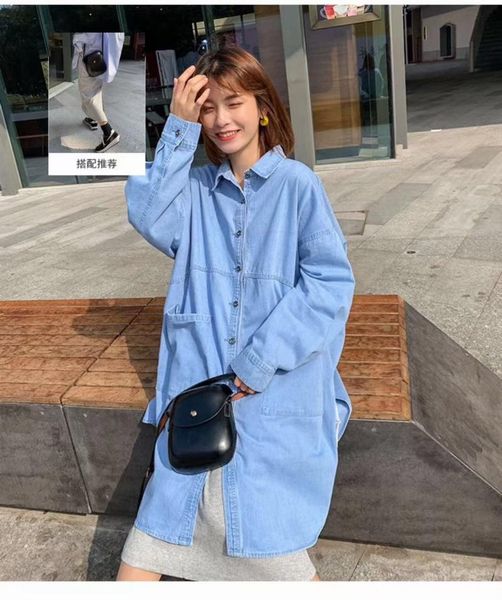 casual dresses women's autumn long sleeve denim shirt dress button pocket jeans mini loose female street wear robe, Black;gray
casual dresses women's autumn long sleeve denim shirt dress button pocket jeans mini loose female street wear robe, Black;gray