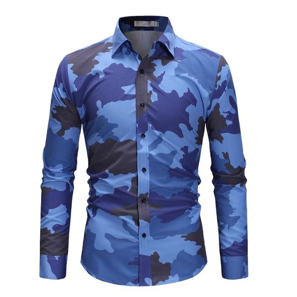 men's casual shirts 2022 spring arrival camouflage long sleeve shirt, White;black
men's casual shirts 2022 spring arrival camouflage long sleeve shirt, White;black