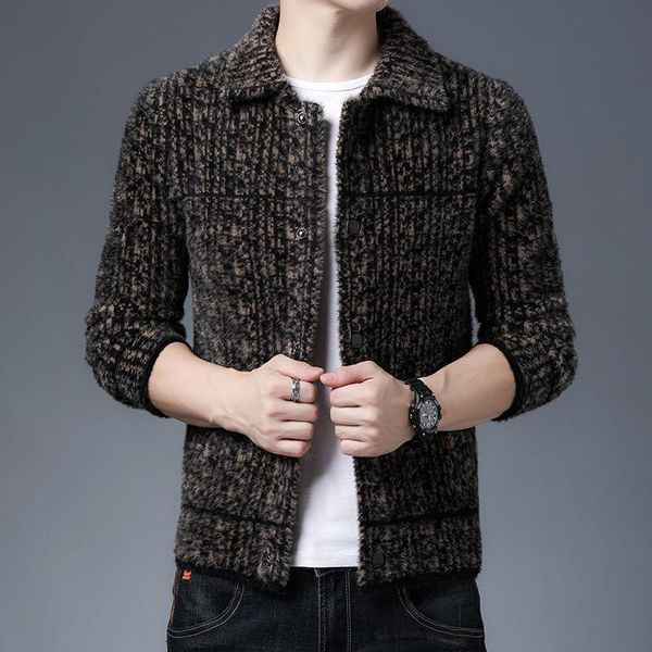 men's wool & blends autumn 2022 winter woolen coat fashion solid color turn-down collar thickened jacket men casual warm b556, Black
men's wool & blends autumn 2022 winter woolen coat fashion solid color turn-down collar thickened jacket men casual warm b556, Black