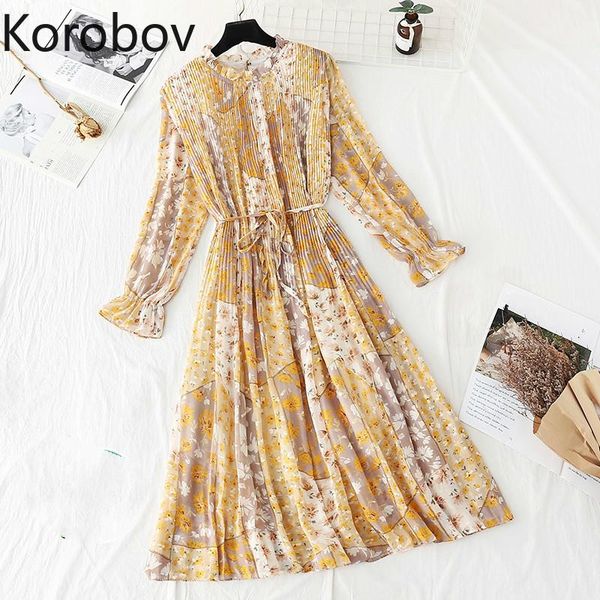 casual dresses korobov korean chic flower print chiffon women dress vintage o neck flare sleeve a-line vestidos beach style boho robe femme, Black;gray
casual dresses korobov korean chic flower print chiffon women dress vintage o neck flare sleeve a-line vestidos beach style boho robe femme, Black;gray