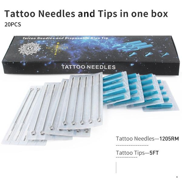 tattoo needles (rm+ft) and blue tips mixed 40pcs- professional needle rm & disposable plastic ft with box
tattoo needles (rm+ft) and blue tips mixed 40pcs- professional needle rm & disposable plastic ft with box