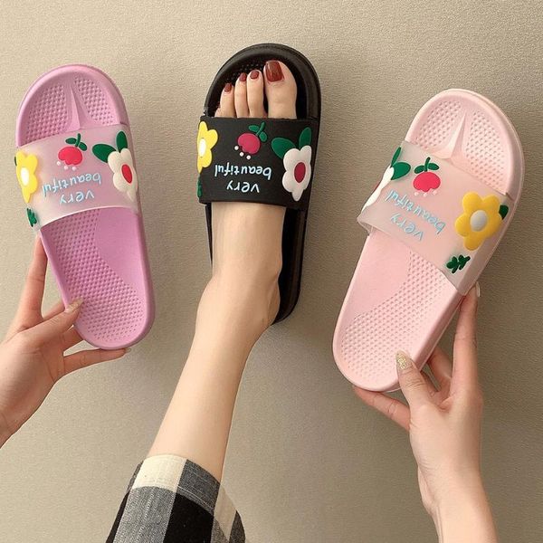 summer slippers women's sandals cute flower jelly color transparent open toe flip flops clear outdoor beach slides, Black
summer slippers women's sandals cute flower jelly color transparent open toe flip flops clear outdoor beach slides, Black