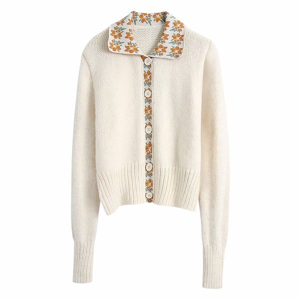 spring women sweater patchwork cardigan button turn-down collar long sleeve fashion casual female 210517, White;black
spring women sweater patchwork cardigan button turn-down collar long sleeve fashion casual female 210517, White;black