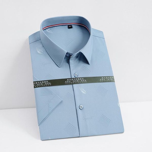 men's casual shirts no pockets thin printed short-sleeved shirt men slim fit non-iron formal work soft cozy business professional, White;black
men's casual shirts no pockets thin printed short-sleeved shirt men slim fit non-iron formal work soft cozy business professional, White;black