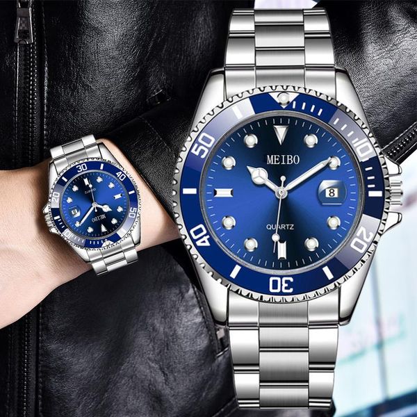 men's watch luxury business stainless steel band quartz watches green dial calendar fashion clock wrist relogio masculino wristwatches, Slivery;brown
men's watch luxury business stainless steel band quartz watches green dial calendar fashion clock wrist relogio masculino wristwatches, Slivery;brown