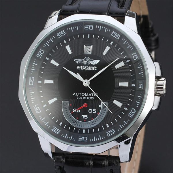 wristwatches winner men automatic winding mechanical watch fashion casual leather wristband watches complete calendar clock, Slivery;brown
wristwatches winner men automatic winding mechanical watch fashion casual leather wristband watches complete calendar clock, Slivery;brown