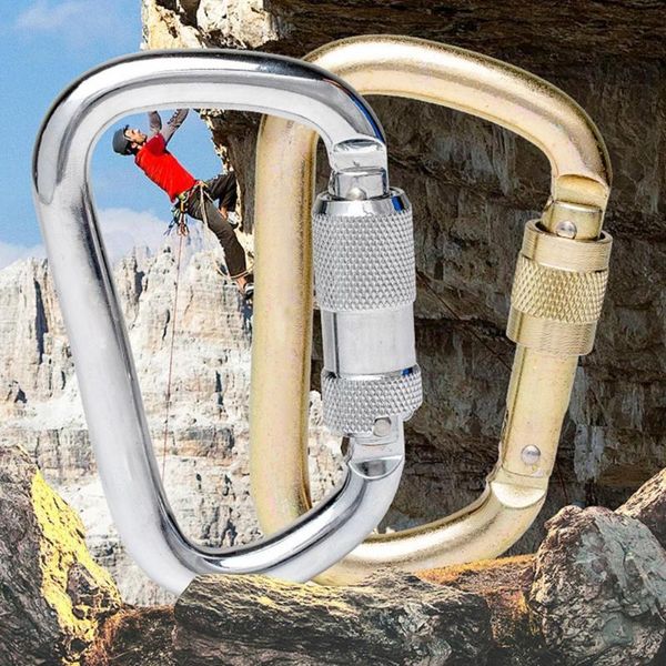 cords, slings and webbing d-shaped carabiner high load-bearing 45kn tension safety steel buckle outdoor rock climbing mountaineering equipme
cords, slings and webbing d-shaped carabiner high load-bearing 45kn tension safety steel buckle outdoor rock climbing mountaineering equipme