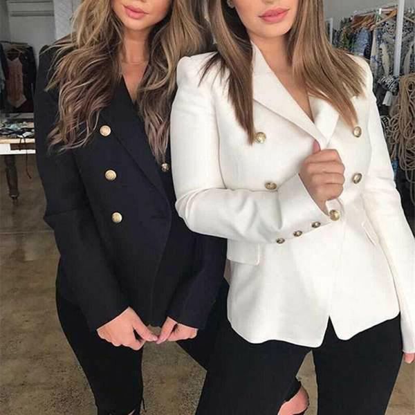 blazer women spring autumn slim blazers formal work office casual solid single button female korean style women's suits &, White;black
blazer women spring autumn slim blazers formal work office casual solid single button female korean style women's suits &, White;black