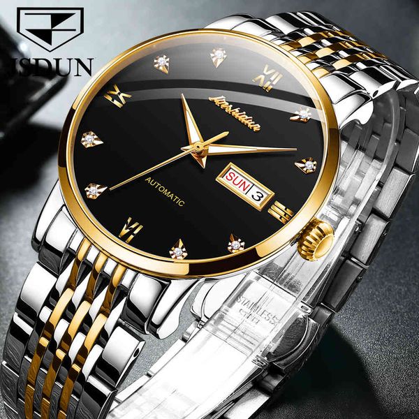 jsdun men automatic mechanical watch luxury trademark company watches rustless steel waterproof gentlemen fashion clock reloj hombre, Slivery;brown
jsdun men automatic mechanical watch luxury trademark company watches rustless steel waterproof gentlemen fashion clock reloj hombre, Slivery;brown