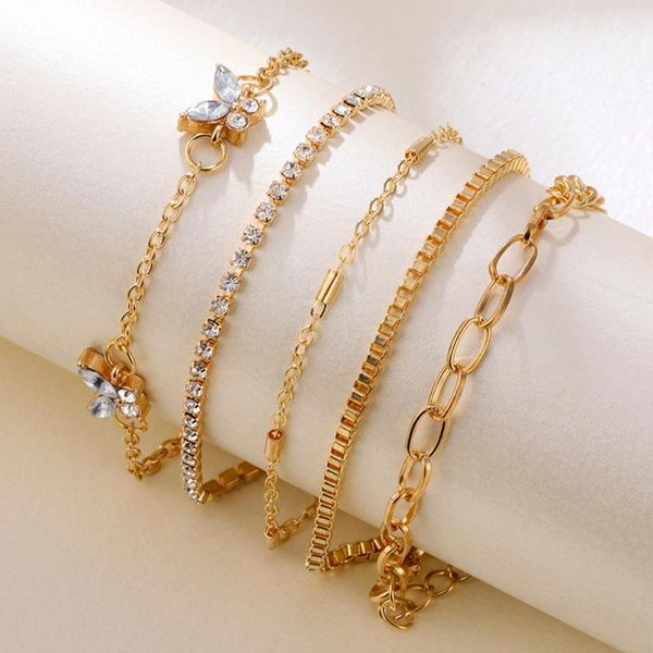 link, chain diezi luxury gold color rhinestone thick bracelets sets for women vintage butterfly charm bangles jewelry gifts, Black
link, chain diezi luxury gold color rhinestone thick bracelets sets for women vintage butterfly charm bangles jewelry gifts, Black