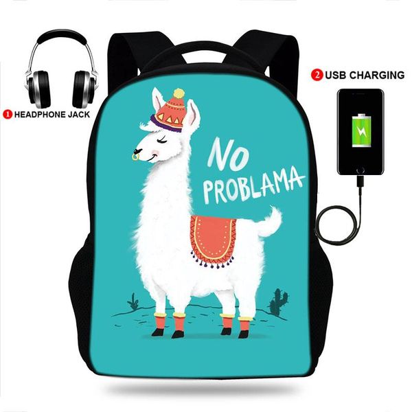 backpack buleflyer alpaca print backpacks boys/girls school bags lapteenage notebook usb charge mochila
backpack buleflyer alpaca print backpacks boys/girls school bags lapteenage notebook usb charge mochila
