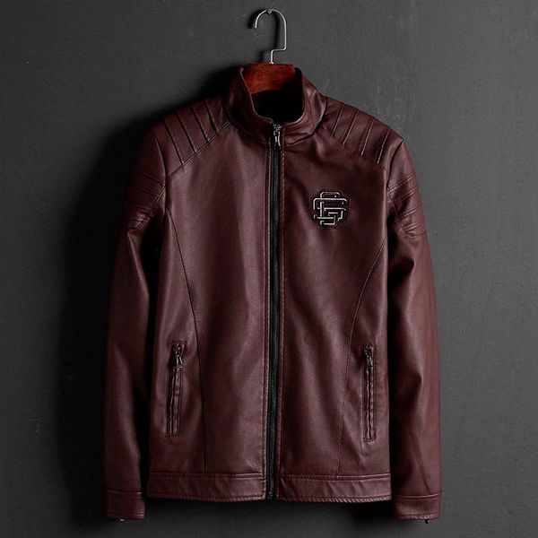 men's motorcycle leather jacket jaqueta masculina couro korean style slim short youth single fashion handsome fur & faux, Black
men's motorcycle leather jacket jaqueta masculina couro korean style slim short youth single fashion handsome fur & faux, Black