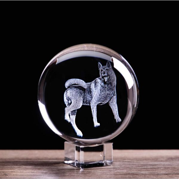 decorative objects & figurines 3d laser engraved chinese zodiac dog crystal ball miniature animal collectible feng shui home decoration acce
decorative objects & figurines 3d laser engraved chinese zodiac dog crystal ball miniature animal collectible feng shui home decoration acce