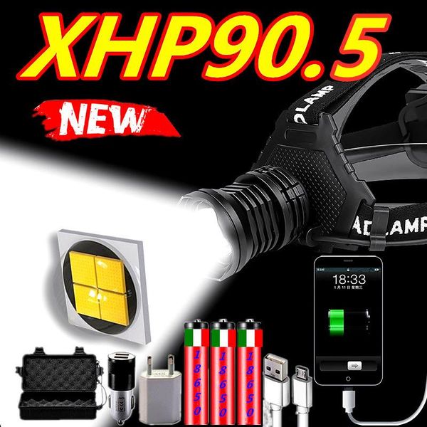 most powerful xhp90.5 led headlamp 100000lm head lamp usb rechargeable headlight waterproof xhp90 llight zoom fishing light headlamps
most powerful xhp90.5 led headlamp 100000lm head lamp usb rechargeable headlight waterproof xhp90 llight zoom fishing light headlamps