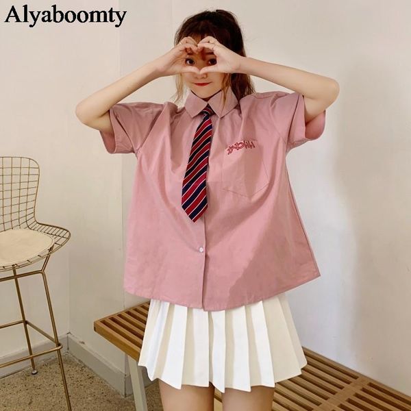 japanese harajuku summer women 2 pcs set pink oversized letter embroidery blouse+white mini pleated skirt preppy style cute suit two piece d
japanese harajuku summer women 2 pcs set pink oversized letter embroidery blouse+white mini pleated skirt preppy style cute suit two piece d