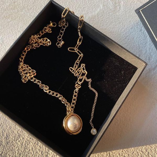 chains luxury women necklace jewelry 18k gold clavicle chain titanium steel baroque pearl pendant zircon tassel wedding female, Silver
chains luxury women necklace jewelry 18k gold clavicle chain titanium steel baroque pearl pendant zircon tassel wedding female, Silver